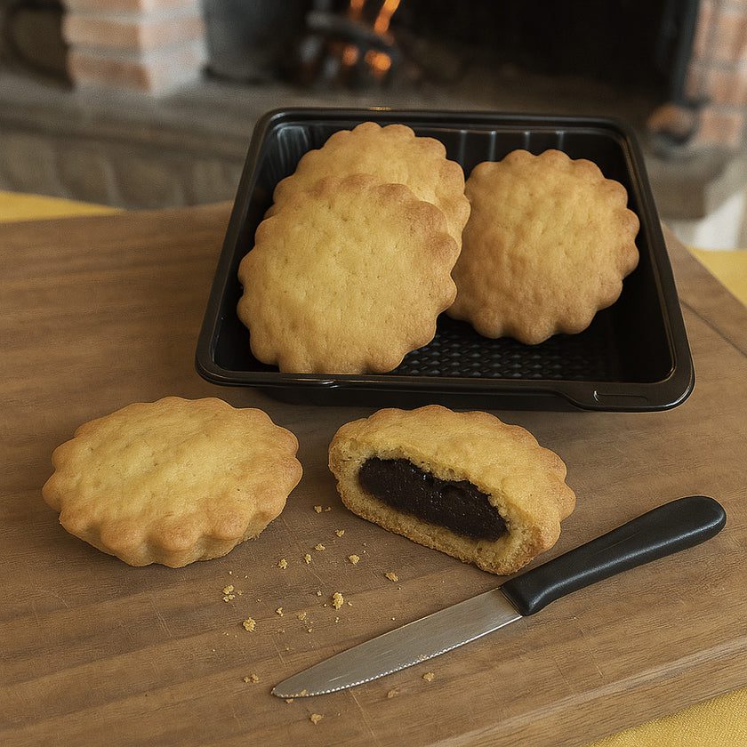 Buccunotti al cioccolato dolce tipico calabrese